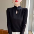 thumbnail image 2 of 2024 autumn and winter cashmere sweater women's cashmere sweater long sleeved pullover sweater women's sweater knitted clothing, 2 of 4