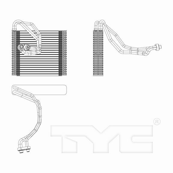 TYC 97231 A/C Evaporator Core For 13-16 Dodge Dart