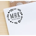 thumbnail image 3 of Printtoo Roound Personalized&nbsp;Black Self Inking Wedding Favor Stamp Custom Save The Date Rubber&nbsp;Stamper-40 mm, 3 of 6