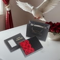 thumbnail image 6 of Milageto Rose Flower Jewelry Box Jewelry Storage Case for Birthday Wedding Valentines Black, 6 of 8