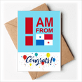 thumbnail image 1 of Soy de Panama Sobre de la Carta de felicitación de la tarjeta de matrimonio, 1 of 4