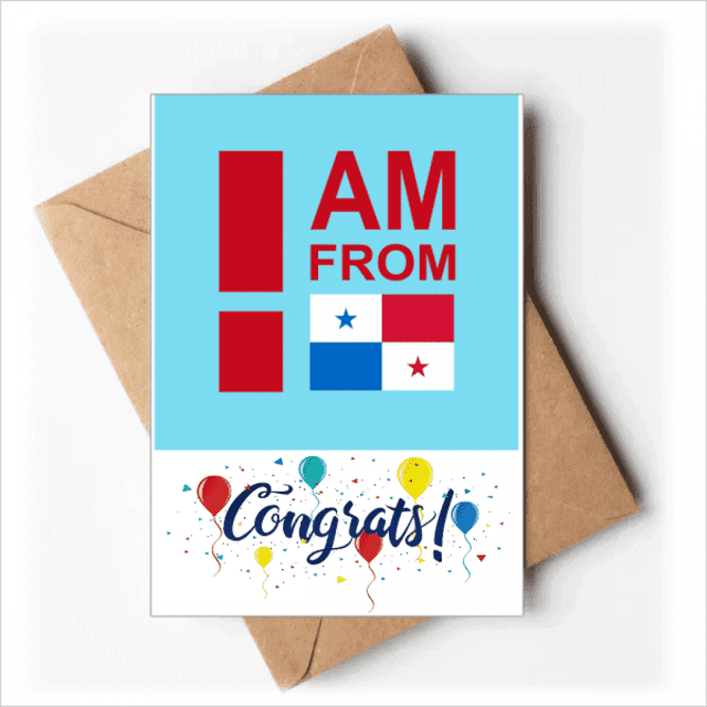 Soy de Panama Sobre de la Carta de felicitación de la tarjeta de matrimonio