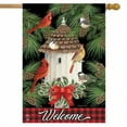 thumbnail image 2 of Briarwood Lane Holiday Bird Gathering House Flag, 2 of 4