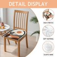 thumbnail image 2 of Boho Abstract Art Seat Covers for Dining Room Chairs Set Of 4,Stretch Printed Washable Chair Seat Cover with Elastic Ties and Button,Removable Waterproof Couch Cushion Covers, 2 of 6