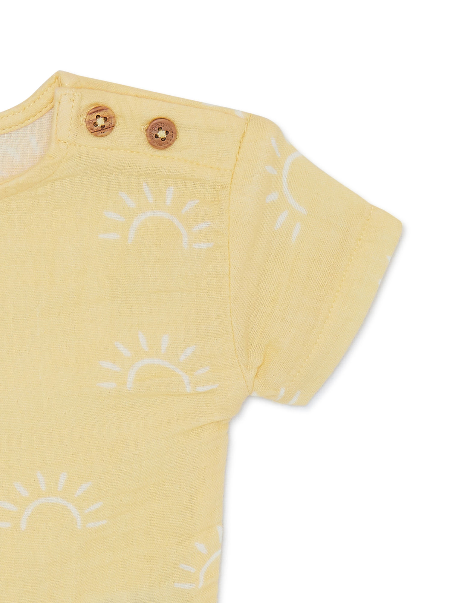 easy-peasy Baby Short Sleeve Print Woven Tee, Sizes 0-24 Months - image 3 of 4