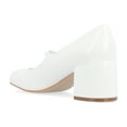 thumbnail image 3 of Journee Womens Okenna Low Heel Square Toe Pumps, Widths Available, 3 of 10
