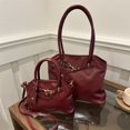 thumbnail image 4 of Bolso retro de gran capacidad para mujer, otoño 2025, nuevo estilo, diseño moderno de nicho, bandolera, bolso de hombro sencillo, bolso de mano, 4 of 5