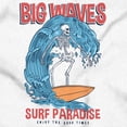 thumbnail image 2 of Big Waves Surf Paradise Skeleton Gender Neutral Printed Baby Bodysuit Brisco Brands NB, 2 of 6