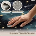 thumbnail image 6 of ODIKA 2'x3' Washable Doormat Non-Slip, Low Pile Night Sky Galaxy Design With Planets Moons And Shooting Stars Space Flowing for Entryway, Kitchen, Laundry Room, 6 of 7