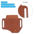 thumbnail image 5 of Uxcell Multitool Leather Sheath Belt Loop Knife Pouch PU Scabbard Pocket Organizer Brown, 5 of 5