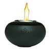 TIKI Brand 6" Clean Burn Ceramic Pearl of the Sea Firepiece Table Torch, Matte Black