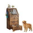 thumbnail image 1 of Yeshouse Comedero para perros con armario y dos tazones elevados, contenedor de comida con tapa abatible, organizador de juguetes y comedero todo en uno para sala y cocina, 1 of 9