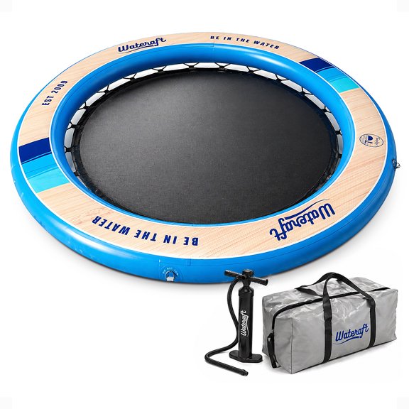 Open Box WateRaft Floating Dock with Mesh Net Center, Supports Up To 6 Adults