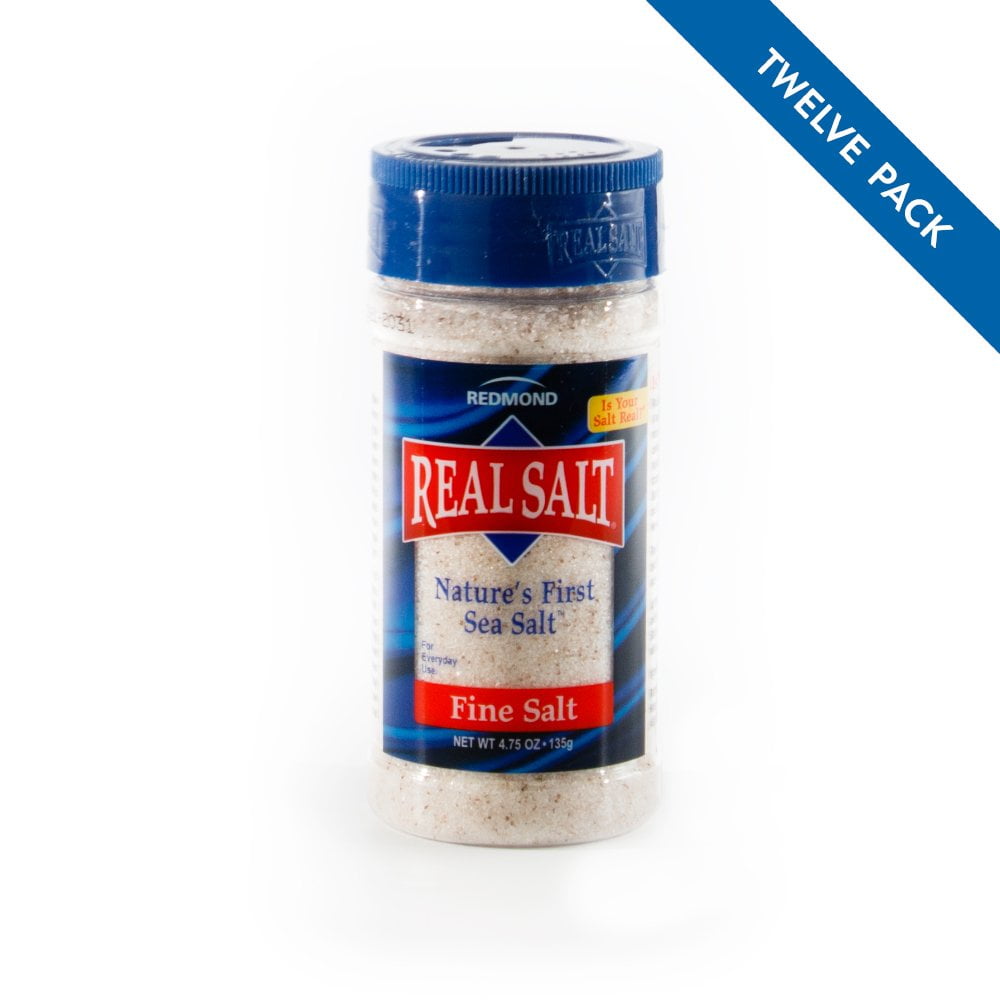 Redmond Real Salt Gourmet All Natural Sea Salt, 4.75 Ounce Shakers