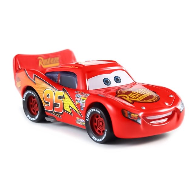 Disney-coches 3 Pixar Dinoco Cars 2 para niños, Trofeo Mater Jackson Storm Ramirez 1:55, vehículo de aleación de Metal fundido a presión, juguete para niños, regalo de Navidad
