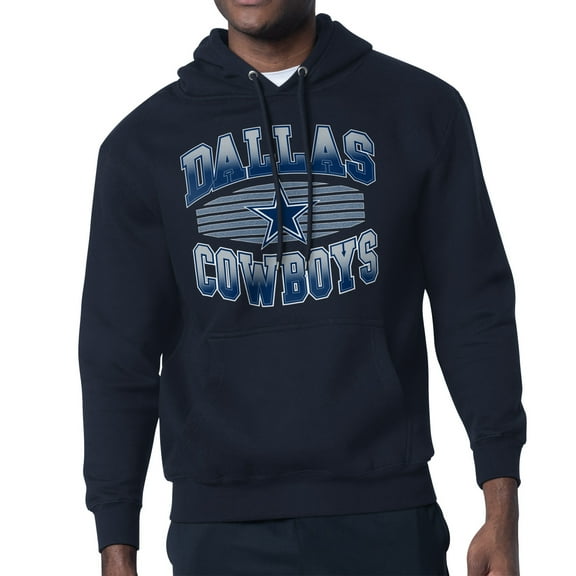 Men's Starter Navy Dallas Cowboys Team Grit Graphic Hoodie
