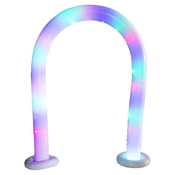 6 1/2 ft. Battery-Powered LED Inflatable Arch Decoration