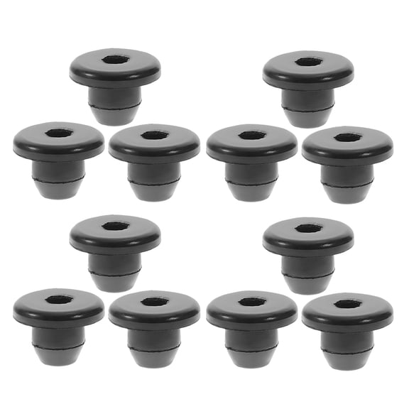 FONDOTIN Horizontal Lifting Rod Floor Jack Plugs Black 30Pcs