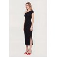 thumbnail image 2 of Women's Ruched One Shoulder Textured Knit Midi Dress, 2 of 3