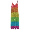 thumbnail image 5 of LGBT Glitter Gay Pride Parade Flag Sleeveless Dress dress party night clothing women summer, 5 of 7