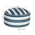 thumbnail image 3 of Maison Concepts Boston Outdoor Cabana Stripe Inflatable Pouf Navy Blue (Blue) 21.65" X 21.65" X 9.84", 3 of 3