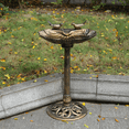 thumbnail image 2 of Magshion 28" Outdoor Garden Pedestal Bird Bath with Solar Pumb, for Patio Backyard Décor, Bronze, 2 of 9