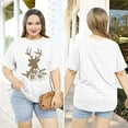 thumbnail image 6 of XCHQRTI Christmas Tree Shirt for Women Plus Size Tshirt Short Sleeve Graphic Top, 6 of 10