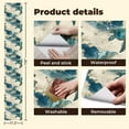 thumbnail image 4 of Peel and Stick Wallpaper Contact Paper Sea Turtles Swimming Amidst Waves Gold Accents Blue Ocean Design Self Adhesive and Removable 17.7in x 118in, 4 of 8