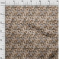 thumbnail image 3 of oneOone Cotton Poplin Brown Fabric Abstract Floral Sewing Craft Projects Fabric Prints By Yard 56 Inch Wide-2rb, 3 of 5
