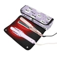thumbnail image 2 of Hair Tools Travel Bag Heat-Resistant Curling Iron Organizer Bag with Detachable Heatproof Mat Travel Storage Case Ghost with A Bow Tie, 2 of 8