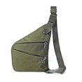 thumbnail image 2 of harmtty Single Shoulder Bag Adjustable Strap Multi-function Men Wear Resistance Zipper Left/Right Shoulder Bag for Climbing,Green Right Shoulder, 2 of 8