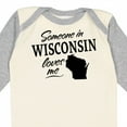 thumbnail image 4 of Inktastic Someone in Wisconsin Loves Me Boys or Girls Long Sleeve Baby Bodysuit, 4 of 5