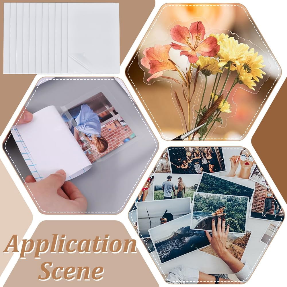50 Pcs Self Adhesive Laminating Sheets 8.4x11.8 Inch Waterproof Self Sealing Laminating Sheets