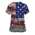 thumbnail image 4 of Gamivast Scrubs for Women Usa Modern Fit Graphic V-Neck Short Sleeve Nursing Scrubs with Pockets Soft Stretch Quick-Dry Scrub Shirts Healthcare Workwear, 4 of 5