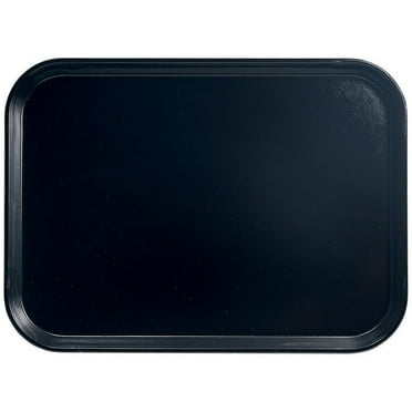 Cambro 10-7/16" x 12-3/4" (26.5x32.5 cm) Food Trays, 12PK, Black, 2632-110