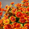 thumbnail image 5 of Ortasthard Artificial Mums, No Fade Fall Faux Flower Decor, Artificial Outdoor Sunset Mums Flowers - UV Resistant, Waterproof, Windproof, 5 of 7