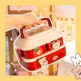 thumbnail image 3 of Lunch Box Adorable Home Office School Compartments Microwave Bento Storage Boxes Children Meal Container Preservation Containers Yellow S, 3 of 9