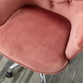 SYNGAR Desk Chairs for Adults, Pink Vanity Stool Chair Velvet with