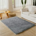 thumbnail image 2 of 1X Carpet Shag Light Gray Area Rug 3' X 5' Soft Area Rugs for Living Room Bedroom Kids Room Decor Carpet Light Gray, 2 of 4