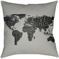 thumbnail image 2 of Surya LTCH-MAP-2222 Litchfield 22" Wide Square Novelty "Peace And Love" World Map, 2 of 5