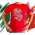 thumbnail image 3 of Playera De Fiestas Patrias Impresion De Ajolote Mexico Septiembre Independencia Color Rojo Talla Chica Marca Emil SaEs, 3 of 4