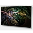 thumbnail image 2 of Art Numérique Fleur Fractale Bleue Marron - Impression sur Toile Florale, 2 of 3
