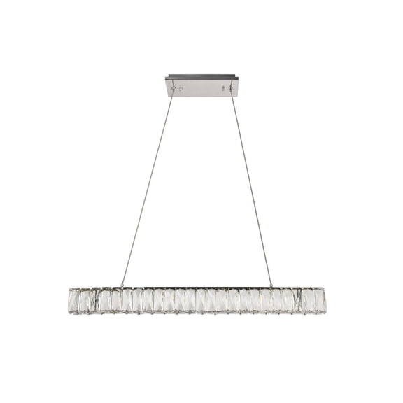 Monroe Integrated LED chip light Chrome Chandelier Clear Royal Cut Crystal