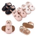 thumbnail image 7 of Douhoow Summer Infant Girls Sandals Baby Soft Sole Princess Flats Heart Cutout Walking Shoes 0-24 Months, 7 of 7