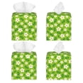 thumbnail image 2 of Goofa Daisies Flowers Tissue Box Cover PVC Leather Tissue Holder Square Facial Tissue Case Facial Paper Organizer Dispenser for Bathroom, Vanity Countertop, 2 of 8