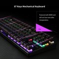 thumbnail image 3 of Amdohai Backlit Mechanical Gaming Keyboard Blue Switch 87 Keys Ergonomic Keyboard Suspended Keys with Hand Wrist(Black), 3 of 7