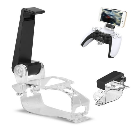 Phone Clip Controller Holder for PS5, TSV Mobile Phone Clamp Bracket Holder Clip Mount Compatible with Playstation 5 PS5 Controller Dualsense
