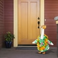 thumbnail image 4 of YAMB 4 Pcs/Set Hawaiian Porch Goose Outfits,Summer Lawn Goose Decorations,Yard Goose Clothes Hawaiian Wreath with Straw Hat Glasses for 23" Statue Patio Garden Decoration,Anti Fade, 4 of 8