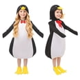 thumbnail image 5 of Kid's Penguin 3-Piece Matching Set Long Sleeve Jumpsuit Hat Foot Covers Funny Trick-or-Treat Dress Up Outfit, 5 of 9