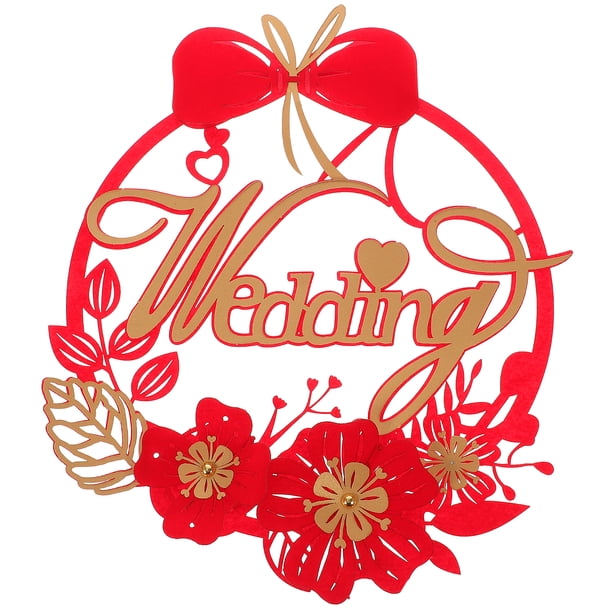 KAKOWELY Pegatinas decorativas para pared y ventana de boda, decoración de bodas chinas